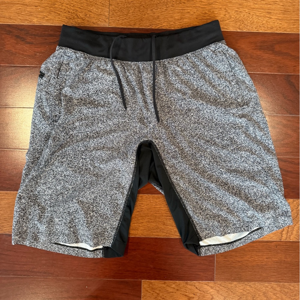Lululemon Gray and Black Athletic Shorts